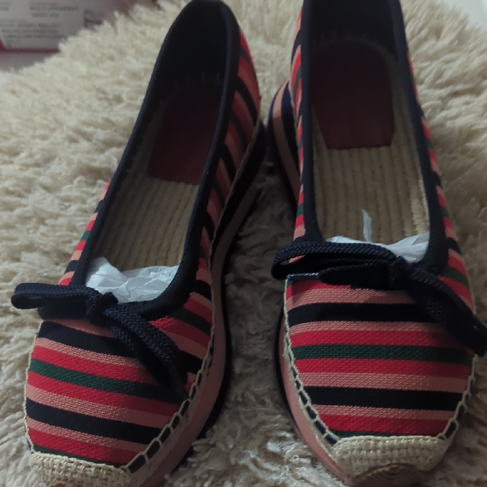 Tory Burch Multicolor Striped Espadrilles